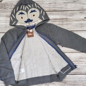 Tea Collection Yeti Zip Up Hoodie, Size 4 NWT